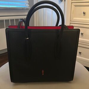 Christian louboutin Paloma black and red tote never used